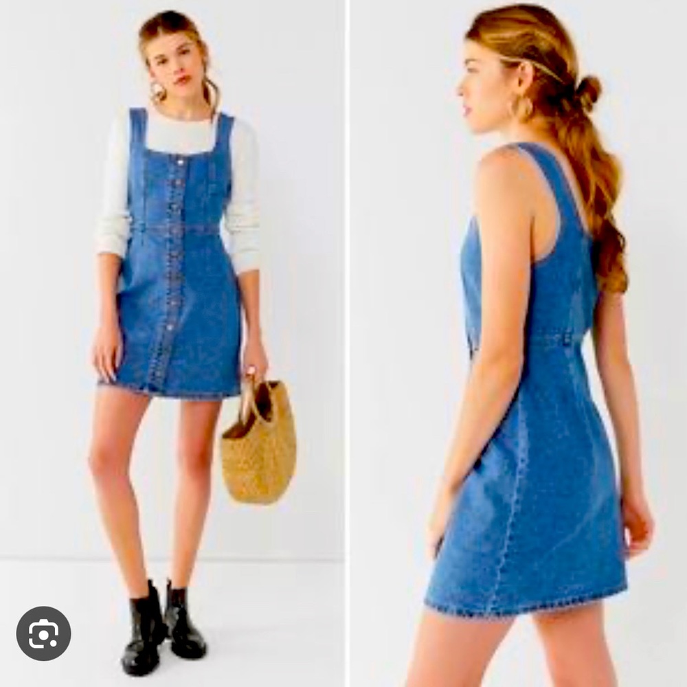 Urban Outfitters Button Down 💙 Denim 💙 Mini Dress Size 2